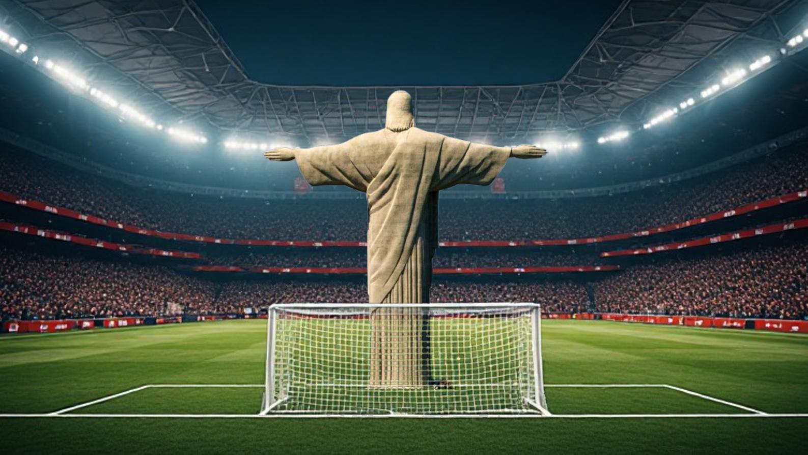Christ the Redeemer Suits Up at Goalie for Brazil: Gives up Embarrassing Goal in 1-1 Tie