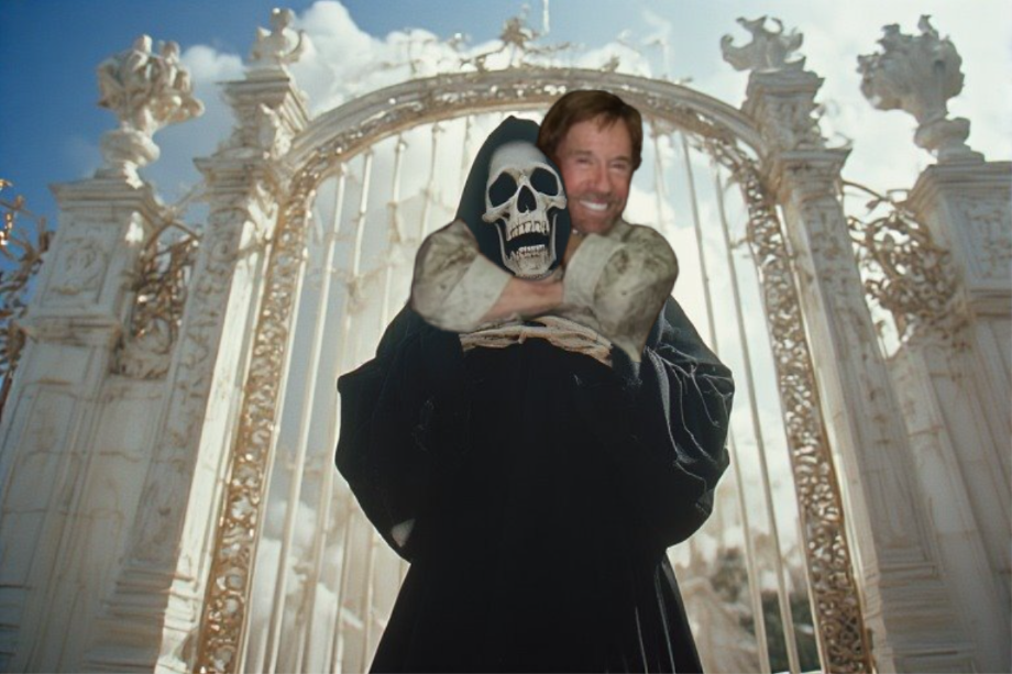 Chuck Norris Just Holding Death Hostage